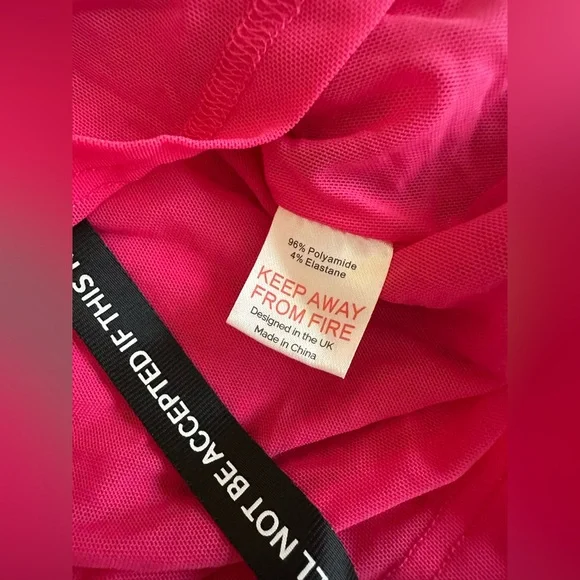 NEW SLA The Label PINK GIGI DIAMANTE MINI DRESS Size Small - Picture 4 of 7